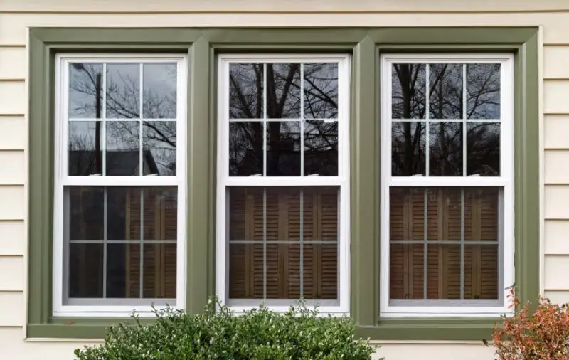 Trim on house windows