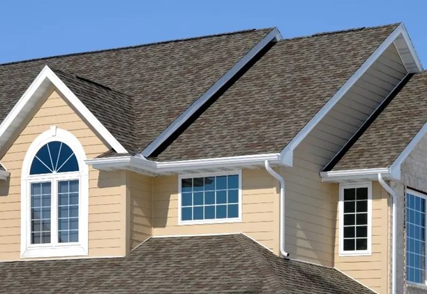 House with new roof installed in Delaware