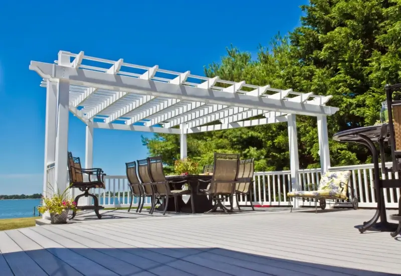 White pergola